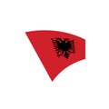 Albania flag, vector illustration