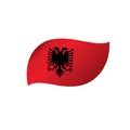 Albania flag, vector illustration