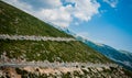 2016, Albania, Llogara National Park, Paraglider over Llogara Pass. Vlore county