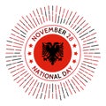 Albania national day badge.