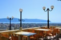 Albania, Vlore/ Vlora, cityscape seen from Kuzum Baba hill. Royalty Free Stock Photo