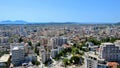 Albania, Vlore/ Vlora, panoramic cityscape seen from Kuzum Baba hill Royalty Free Stock Photo