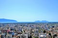 Albania, Vlore/ Vlora, panoramic cityscape seen from Kuzum Baba hill Royalty Free Stock Photo