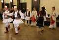 Albanian dancers in traditional costumes