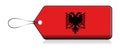 Albanian emoji flag, Label of Product made in Albania