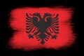 The Albanian flag