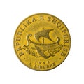 20 albanian lek coin 1696 reverse