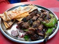 Albanian liver with Onions and Shawarma / Arnavut Cigeri.