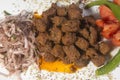 Albanian Liver, a traditional Turkish spiced lamb`s liver