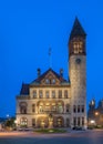 Albany City Hall at night