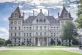 ALBANY, NEW YORK - SEPTEMBER 27, 2018: The New York State Capitol Building in Albany, home of the New York State Assembly