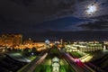 Albany Plaza at night