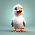 Albatross Amazement: 3D Rendering Delight