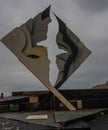 The albatross-shaped Cape Horn Monument commemorates the lives of thousands who perished attempting to sail around the cape Royalty Free Stock Photo