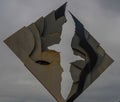 The albatross-shaped Cape Horn Monument commemorates the lives of thousands who perished attempting to sail around the cape Royalty Free Stock Photo