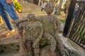 Human sculpture made from rattan in the Philippines