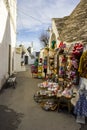 Alberobello, Apulia: typical shop in the streets of the ancient district of trulli