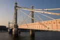 Albert Bridge at Sunset Royalty Free Stock Photo