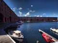 The Royal Albert Dock is a complex of port buildings and warehouses in Liverpool, England. Royalty Free Stock Photo