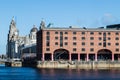 Albert Dock and Liverpool waterfront Royalty Free Stock Photo
