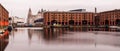 Albert Dock panorama colour Royalty Free Stock Photo