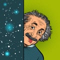 Albert Einstein, The author of the theory of relativity, who predicted the phenomenon of black holes Royalty Free Stock Photo