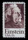 Albert Einstein Postage Stamp Royalty Free Stock Photo