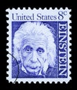 Albert Einstein Postage Stamp Royalty Free Stock Photo