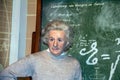 Albert Einstein, the scientist, at the Madame Tussauds wax museum in London. Royalty Free Stock Photo