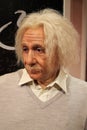 Albert Einstein wax statue, closeup