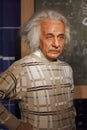 Albert Einstein waxwork exhibit