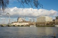 Albert Embankment and South Bank in London, England