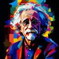 Albert Enstein Wpap style Generative AI
