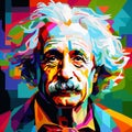 Albert Enstein Wpap style Generative AI