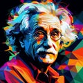 Albert Enstein Wpap style Generative AI