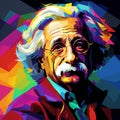 Albert Enstein Wpap style Generative AI