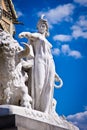 Albert Memorial, London: detail of America Royalty Free Stock Photo