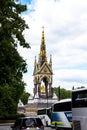 Albert Memorial in London situated in Kensington Gardens Royalty Free Stock Photo