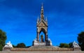 The Albert Memorial situated in Kensington Gardens, London, England