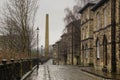 The cobbled streets of Saltaire