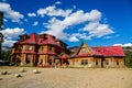 Historical Num-Ti-Jah Lodge near Bow Lake in Banff National Park