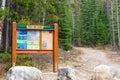 Indicator of Skyline Trail. Jasper National Park. Alberta, Canada