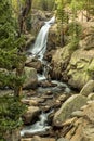 Alberta Falls and Glacier Creek Royalty Free Stock Photo