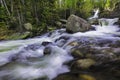 Alberta Falls in Rocky Mountain National Park during the Spring runoff Royalty Free Stock Photo