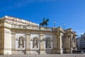 Albertina Museum and statue of the Hapsburg emperor Joseph 2 in Vienna Royalty Free Stock Photo