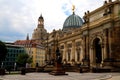 Albertinum Museum of Fine Arts in Dresden Germany. Ancient majestic building in neo Renaissance style