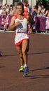 Alberto Suarez Laso en route to win the marathon Royalty Free Stock Photo