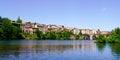 Albi Medieval city in panoramic river Tarn in Occitanie France