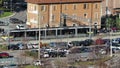 Albino, Bergamo, Italy. The city train at the station