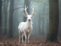 Albino Fallow Deer Royalty Free Stock Photo